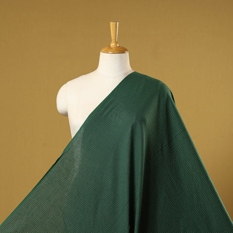 Green - prewashed running stitch cotton plain fabric 01