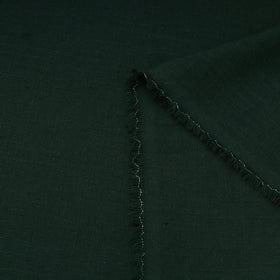Green Prewashed Slub Cotton Plain Fabric