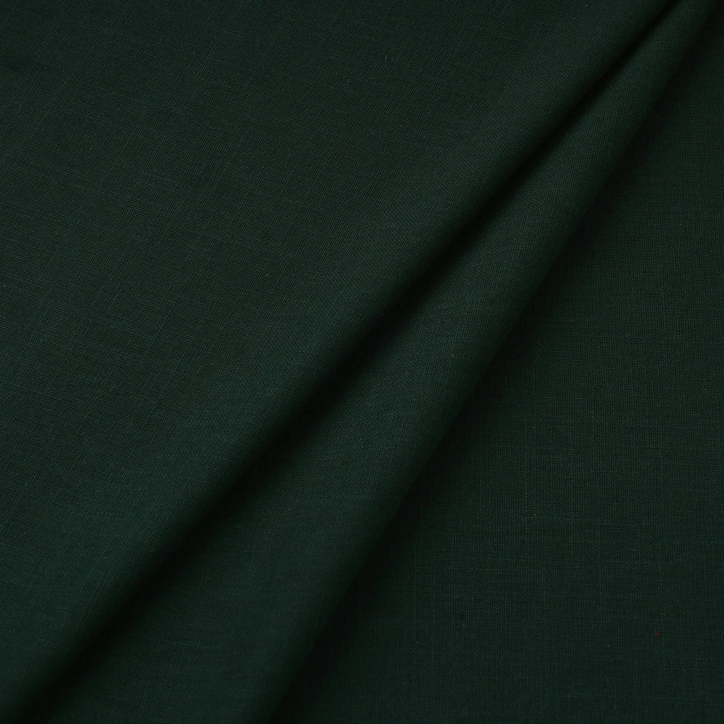 Green Prewashed Slub Cotton Plain Fabric