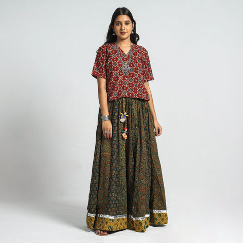 Ajrakh Skirt