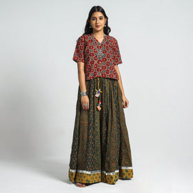 Ajrakh Skirt
