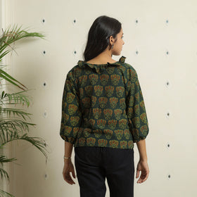  Ajrakh Block Printed Cotton Crop Top 04 
