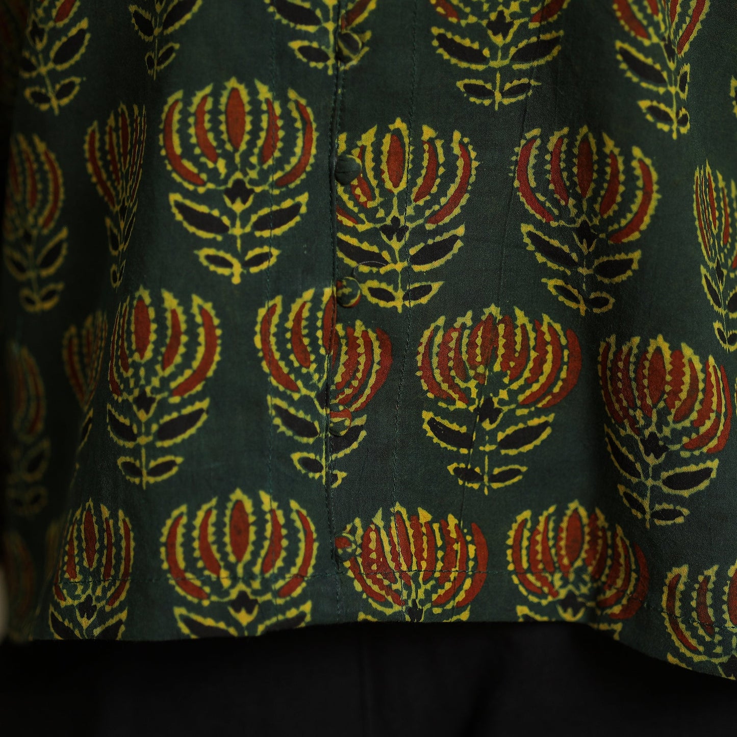  Ajrakh Block Printed Cotton Crop Top 04 