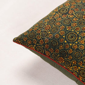  Ajrakh Block Printed Cotton Cushion Cover 