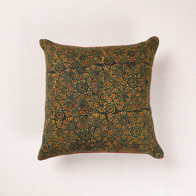  Ajrakh Block Printed Cotton Cushion Cover 