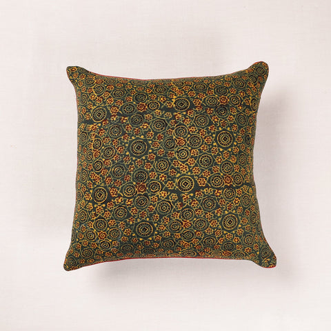  Ajrakh Block Printed Cotton Cushion Cover 
