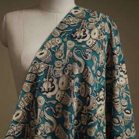 Printed cotton kalamkari fabric 04 - handcrafted