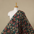 Green - printed cotton kalamkari fabric 16 - handcrafted