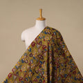 Printed cotton kalamkari fabric 35 - handcrafted