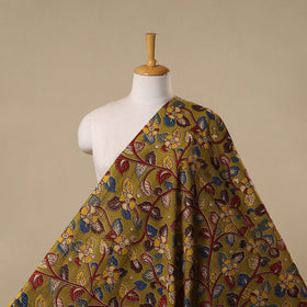 Printed cotton kalamkari fabric 35 - handcrafted