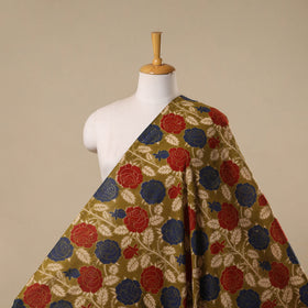 Printed cotton kalamkari fabric 44 - handcrafted