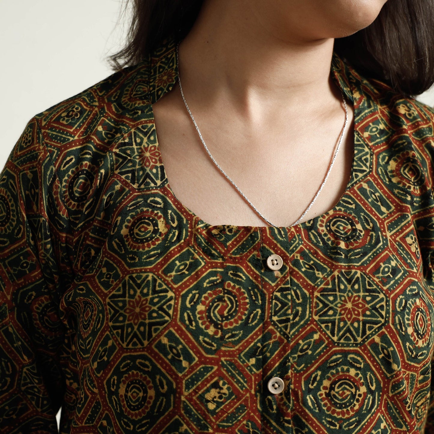 Ajrakh Kurta with Palazzo Set
