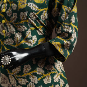 Printed cotton a-line kalamkari kurta for women 02