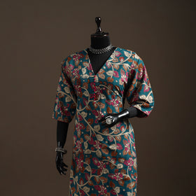 Printed cotton straight kalamkari kurta for women 20