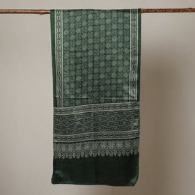 Ajrakh Printed Mashru Silk Stole 28 