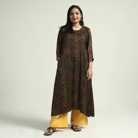 Buy Ajrakh Block Printed Modal Silk Kurta with Palazzo Set Online at iTokri.com