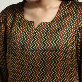  Ajrakh Block Printed Modal Silk Kurta with Palazzo Set 