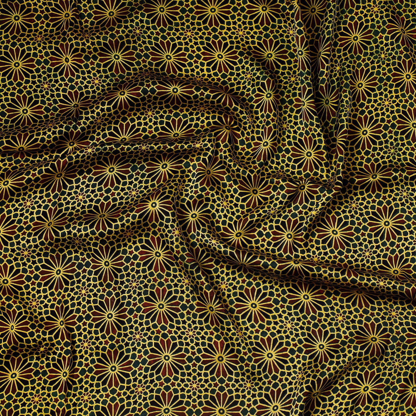  Ajrakh Block Printed Modal Silk Precut fabric 