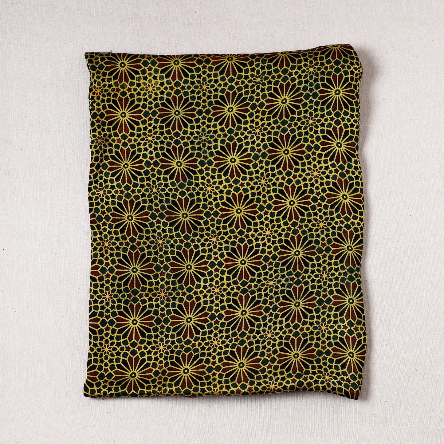  Ajrakh Block Printed Modal Silk Precut fabric 