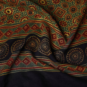 Buy  Ajrakh Block Printing Mul Cotton Stole With Tassels Online at iTokri.com