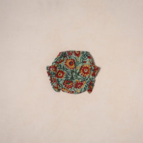 Green - pure cotton baby girls floral top & shorts (6-12