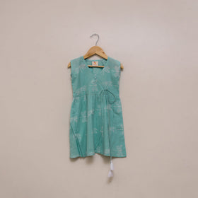 Pure cotton baby girls sanganeri angrakha dress (1-2 years)