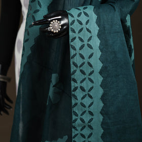 Pure cotton barmer cutwork applique dupatta 12 - handcrafted