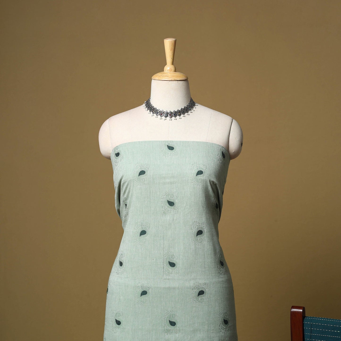 Pure cotton jacquard 3pc unstitched dress material 12