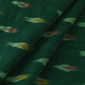 Green - Pure Cotton Pochampally Ikat Fabric