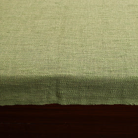 Green - pure handloom cotton double bed cover from bijnor
