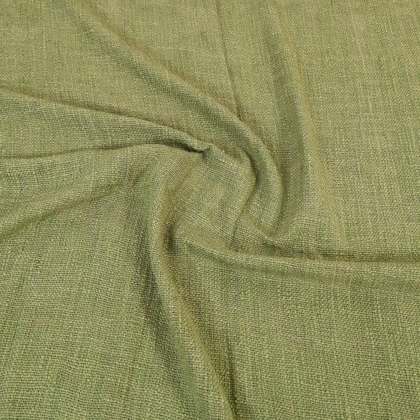 Green - pure handloom cotton double bed cover from bijnor