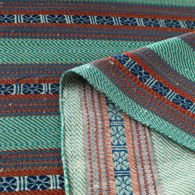 Green - pure handloom silk cotton mashru fabric (width - 21