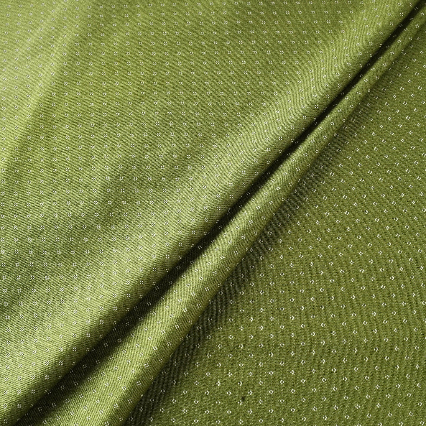 Green - pure handloom silk cotton mashru fabric (width - 22