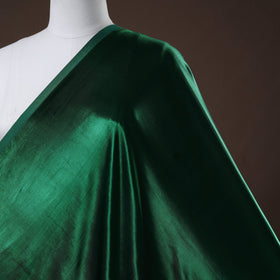 Green - pure mashru silk plain fabric (width - 46 in) 07