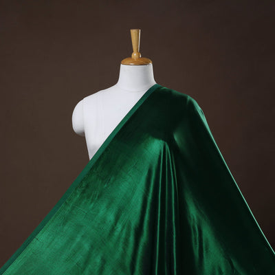 Green - pure mashru silk plain fabric (width - 46 in) 07