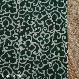 Pure mul cotton hand block batik print saree 02