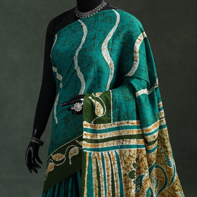 Pure mul cotton hand block batik print saree 23