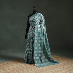 Pure mul cotton hand block batik print saree 36