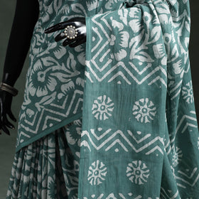 Pure mul cotton hand block batik print saree 36