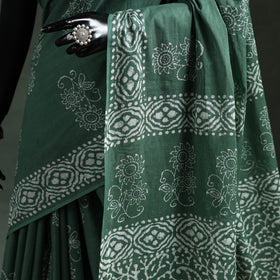 Pure mul cotton hand block batik print saree 37