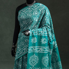 Pure mul cotton hand block batik print saree 54