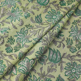 Pure mul cotton hand sanganeri fabric 01 - handcrafted