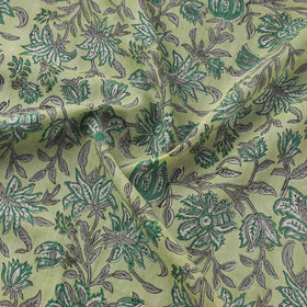 Pure mul cotton hand sanganeri fabric 01 - handcrafted