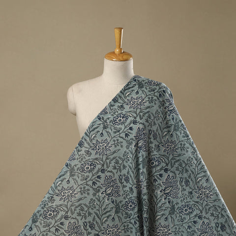 Pure mul cotton hand sanganeri fabric 02 - handcrafted