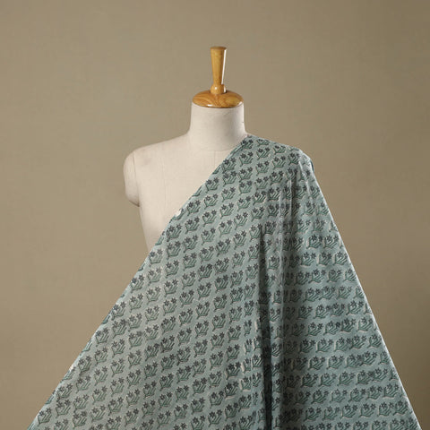 Pure mul cotton hand sanganeri fabric 04 - handcrafted