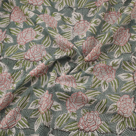 Pure mul cotton hand sanganeri fabric 05 - handcrafted