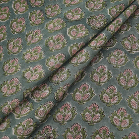 Pure mul cotton hand sanganeri fabric 07 - handcrafted