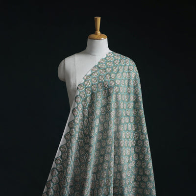 Pure mul cotton hand sanganeri fabric 07 - handcrafted