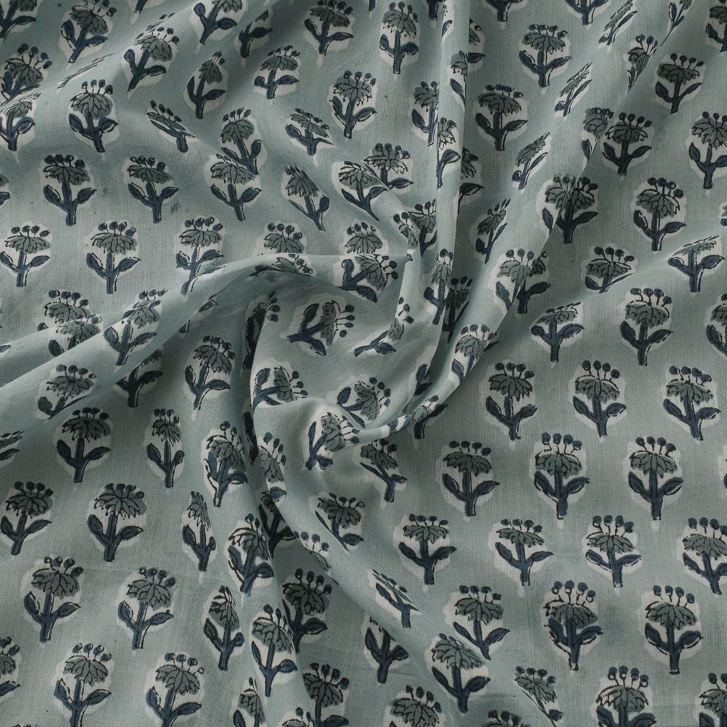 Pure mul cotton hand sanganeri fabric 08 - handcrafted