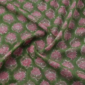 Pure mul cotton hand sanganeri fabric 15 - handcrafted